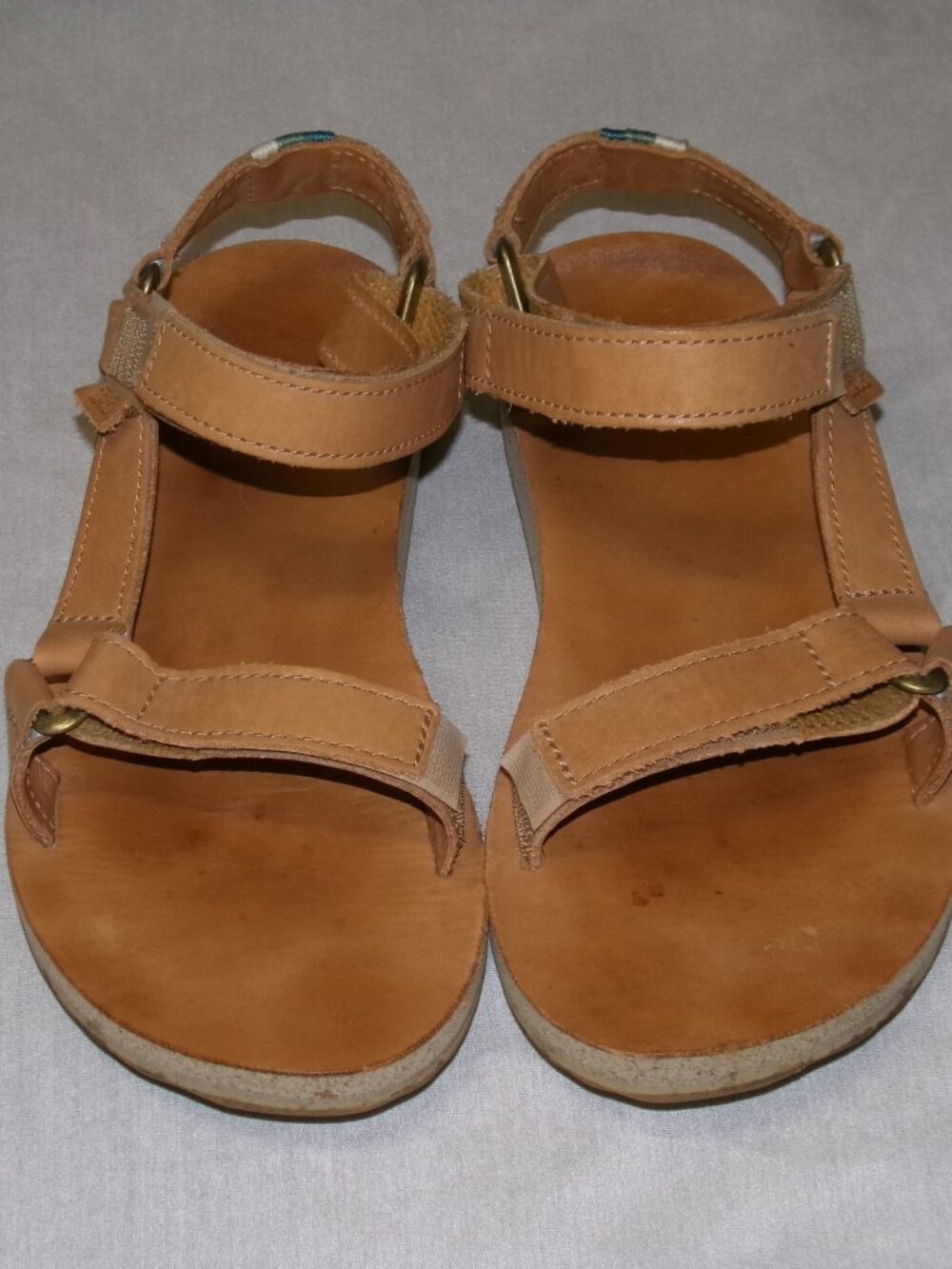 Teva Original Universal Crafted Leather Tan Sandals Women's sz 9 #1010321